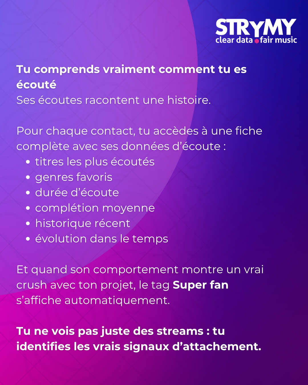 Données d’écoute et signaux d’attachement